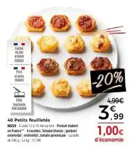 Thiriet Petits feuilletés offre