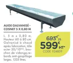 Point Vert COSNET AUGE GALVANISÉ offre