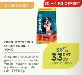 YOCK Croquettes pour chiens énergie