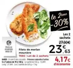 Thiriet Filets de merlan meunière offre