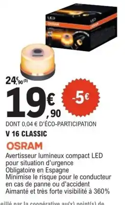 E.Leclerc L'Auto OSRAM V 16 CLASSIC offre