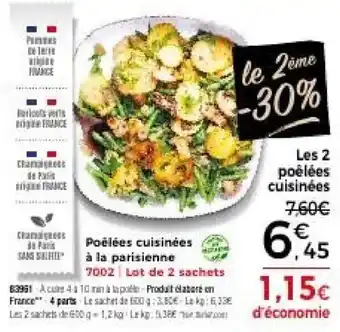 Thiriet Poêlées cuisinées à la parisienne offre