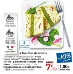 Thiriet 4 Tranches de terrine offre