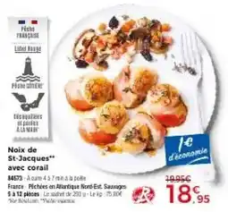 Thiriet Noix de St-Jacques avec corail offre