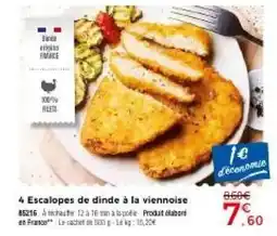 Thiriet 4 Escalopes de dinde à la viennoise offre