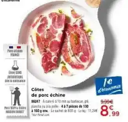 Thiriet MAISON FURBET Côtes de porc échine offre
