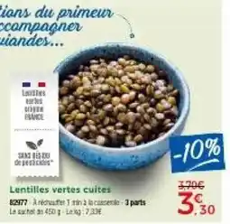 Thiriet Lentilles vertes cuites offre