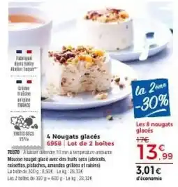 Thiriet 4 Nougats glacés offre