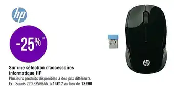 Géant Casino Hp bon plan sur une sélection d’accessoires informatique de la marque hp offre