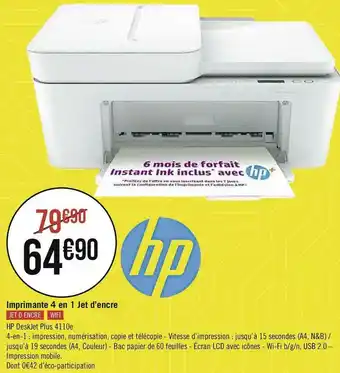 Hp imprimante 4 en 1 jet d’encre