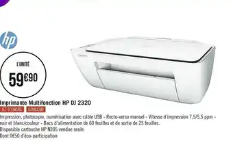 Géant Casino Hp imprimante multifonction dj 2320 offre