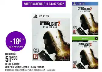 Géant Casino Jeu ps5 dying light 2 : stay human offre