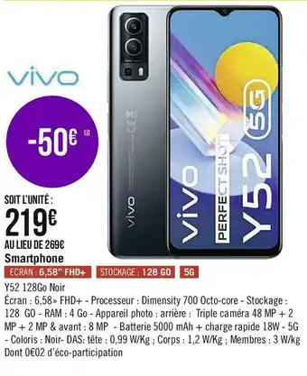 Géant Casino Vivo smartphone offre