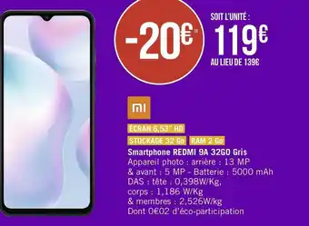 Géant Casino Xiaomi smartphone offre