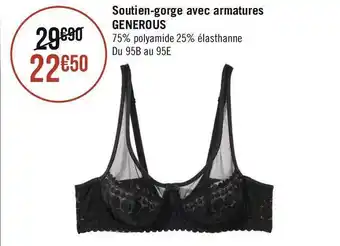 Géant Casino Dim soutien-gorge avec armatures generous offre