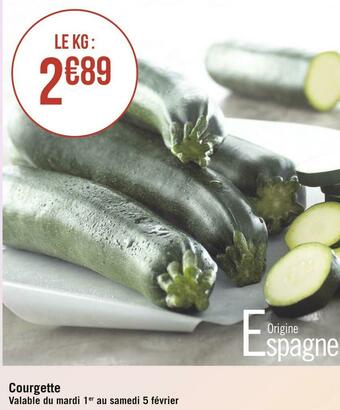 Géant Casino Courgette offre