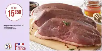 Géant Casino Magrets de canard frais x 3 offre