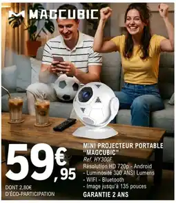 E.Leclerc Espace Culturel MAGCUBIC MINI PROJECTEUR PORTABLE offre