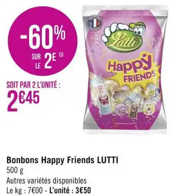 Géant Casino Lutti bonbons happy friends offre