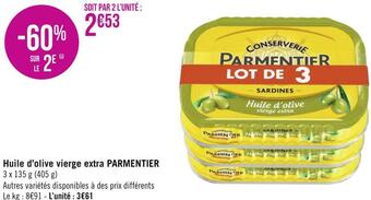 Géant Casino Parmentier huile d’olive vierge extra offre