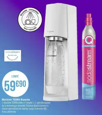 Géant Casino Sodastream machine terra blanche offre