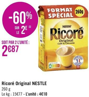 Géant Casino Nestlé ricoré original offre