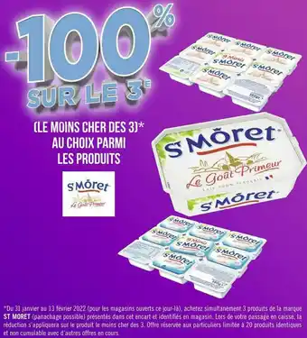 Géant Casino St moret bon plan sur les produits de la marque st moret offre