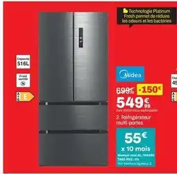 BUT Cap - refrigerateur multi-portes offre