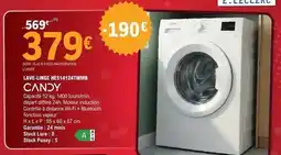 E.Leclerc Candy - lave-linge offre