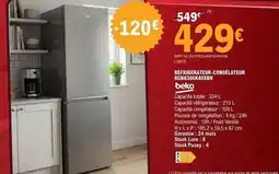 E.Leclerc Beko - refrigerateur congelateur offre
