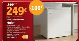 E.Leclerc Haier - congelateur offre