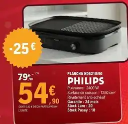 E.Leclerc Philips - plancha hd6210/90 offre