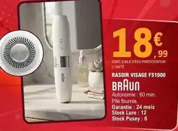 E.Leclerc Braun - rasoir visage f51000 offre