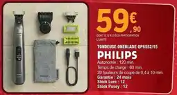 E.Leclerc Philips - tondeuse obledade qpb552/15 offre