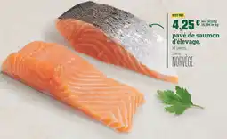 Fresh pavé de saumon d'élevage offre