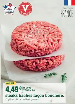 Fresh steaks hachés façon bouchère offre