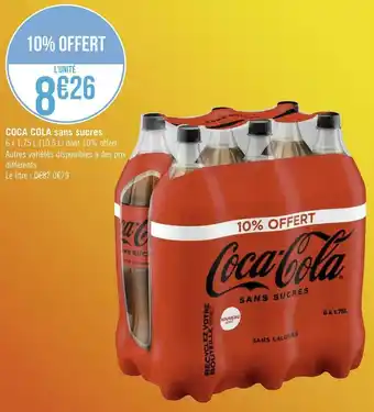Géant Casino Coca cola coca cola sans sucres offre