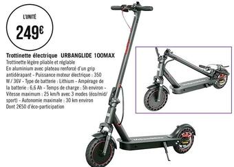 Géant Casino Trottinette électrique urbanglide 100max offre
