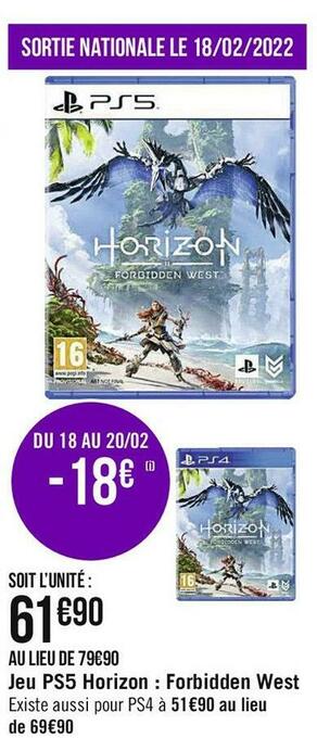 Géant Casino Jeu ps5 horizon : forbidden west offre