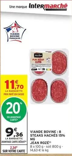 Intermarché JEAN ROZÉ VIande bovine offre