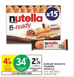 Intermarché Nutella B-ready offre