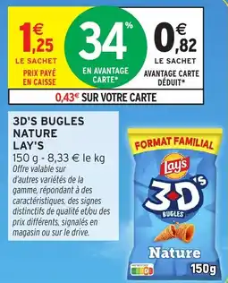 Intermarché Lay's 3D's Bugles Nature offre