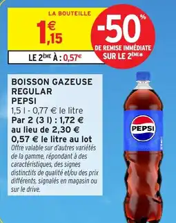 Intermarché PEPSI BOISSON GAZEUSE REGULAR offre