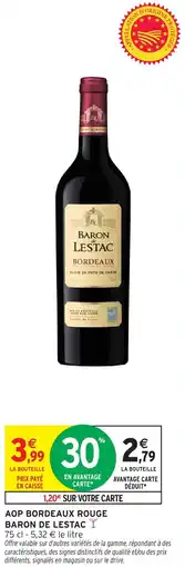 Intermarché BARON DE LESTAC offre