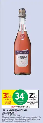 Intermarché VILAVERONI IGT LAMBRUSCO ROSATO offre
