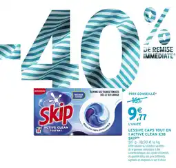 Intermarché Express Skip Lessive Caps Tout En 1 Active Clean offre