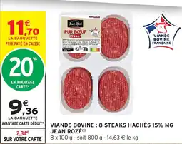Intermarché Express Jean Rozé Pur Bœuf offre