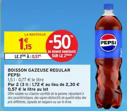 Intermarché Express PEPSI BOISSON GAZEUSE REGULAR offre