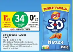 Intermarché Express Lay's 3D's Bugles Nature offre