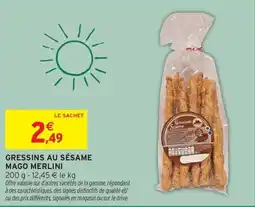 Intermarché Express MAGO MERLINI GRESSINS AU SÉSAME offre